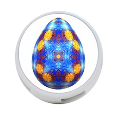 Easter Eggs Egg Blue Yellow 4-port Usb Hub (two Sides)  by Nexatart