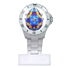 Easter Eggs Egg Blue Yellow Plastic Nurses Watch by Nexatart