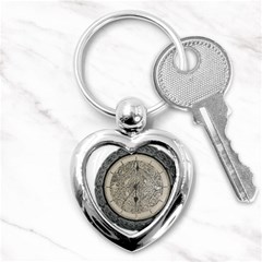 Clock Celtic Knot Time Celtic Knot Key Chains (heart)  by Nexatart