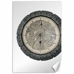 Clock Celtic Knot Time Celtic Knot Canvas 12  X 18   by Nexatart