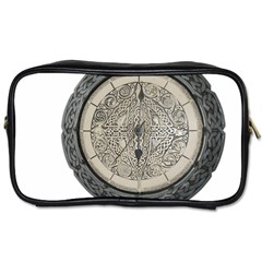 Clock Celtic Knot Time Celtic Knot Toiletries Bags by Nexatart