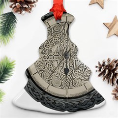 Clock Celtic Knot Time Celtic Knot Christmas Tree Ornament (two Sides) by Nexatart