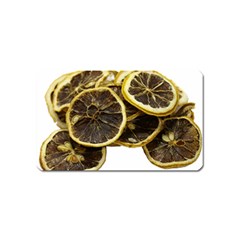 Lemon Dried Fruit Orange Isolated Magnet (name Card) by Nexatart