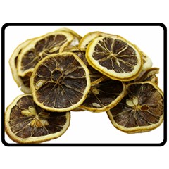 Lemon Dried Fruit Orange Isolated Fleece Blanket (large)  by Nexatart