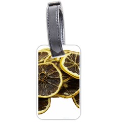 Lemon Dried Fruit Orange Isolated Luggage Tags (one Side)  by Nexatart