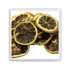 Lemon Dried Fruit Orange Isolated Memory Card Reader (square)  by Nexatart