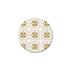 Pattern Gold Floral Texture Design Golf Ball Marker by Nexatart