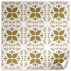 Pattern Gold Floral Texture Design Canvas 20  X 20   by Nexatart