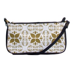 Pattern Gold Floral Texture Design Shoulder Clutch Bags by Nexatart