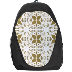 Pattern Gold Floral Texture Design Backpack Bag by Nexatart