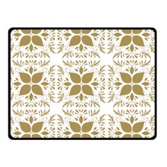 Pattern Gold Floral Texture Design Double Sided Fleece Blanket (small)  by Nexatart