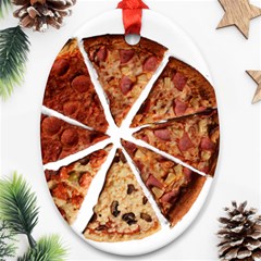 Food Fast Pizza Fast Food Ornament (oval) by Nexatart