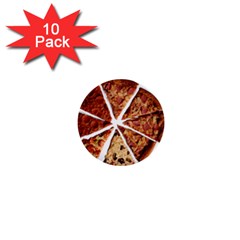 Food Fast Pizza Fast Food 1  Mini Buttons (10 Pack)  by Nexatart