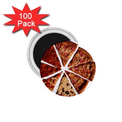 Food Fast Pizza Fast Food 1 75  Magnets (100 Pack)  by Nexatart