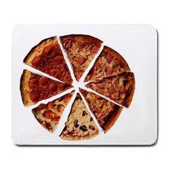 Food Fast Pizza Fast Food Large Mousepads by Nexatart