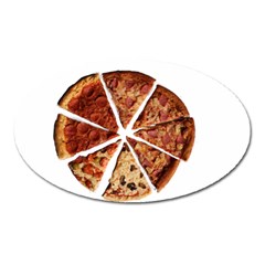 Food Fast Pizza Fast Food Oval Magnet by Nexatart