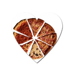 Food Fast Pizza Fast Food Heart Magnet by Nexatart