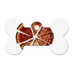 Food Fast Pizza Fast Food Dog Tag Bone (one Side) by Nexatart