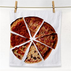 Food Fast Pizza Fast Food Face Towel by Nexatart