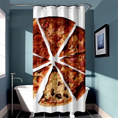 Food Fast Pizza Fast Food Shower Curtain 36  X 72  (stall)  by Nexatart