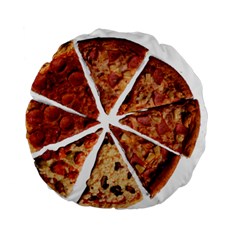 Food Fast Pizza Fast Food Standard 15  Premium Round Cushions by Nexatart