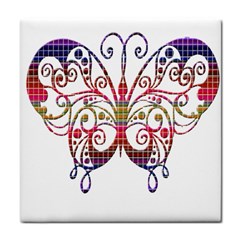 Butterfly Nature Abstract Beautiful Tile Coasters by Nexatart