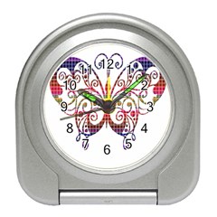 Butterfly Nature Abstract Beautiful Travel Alarm Clocks by Nexatart