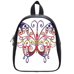 Butterfly Nature Abstract Beautiful School Bags (small)  by Nexatart