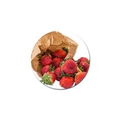 Strawberries Fruit Food Delicious Golf Ball Marker (10 Pack) by Nexatart