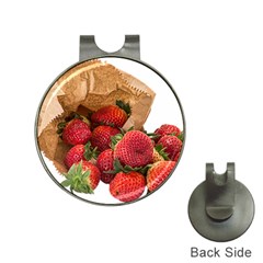 Strawberries Fruit Food Delicious Hat Clips With Golf Markers by Nexatart