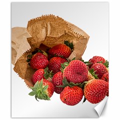 Strawberries Fruit Food Delicious Canvas 8  X 10  by Nexatart