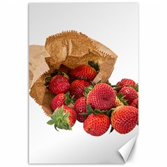 Strawberries Fruit Food Delicious Canvas 12  X 18   by Nexatart