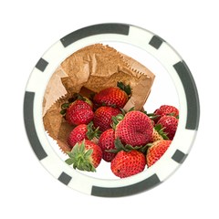 Strawberries Fruit Food Delicious Poker Chip Card Guard by Nexatart