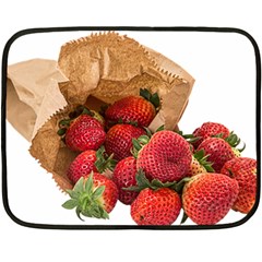 Strawberries Fruit Food Delicious Fleece Blanket (mini) by Nexatart