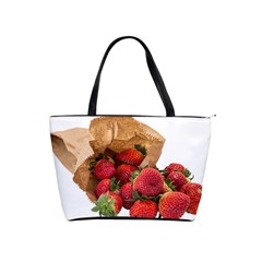 Strawberries Fruit Food Delicious Shoulder Handbags by Nexatart