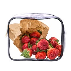 Strawberries Fruit Food Delicious Mini Toiletries Bags by Nexatart