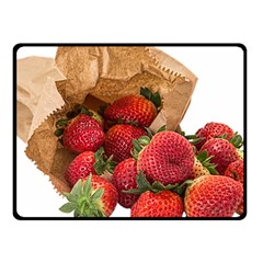 Strawberries Fruit Food Delicious Fleece Blanket (small) by Nexatart