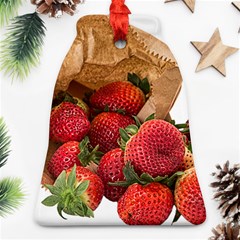 Strawberries Fruit Food Delicious Bell Ornament (two Sides) by Nexatart