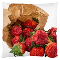 Strawberries Fruit Food Delicious Large Cushion Case (one Side) by Nexatart