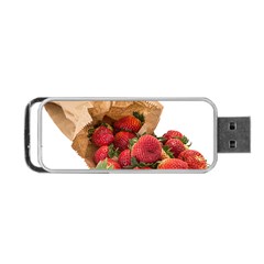 Strawberries Fruit Food Delicious Portable Usb Flash (two Sides) by Nexatart