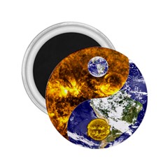 Design Yin Yang Balance Sun Earth 2 25  Magnets by Nexatart