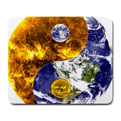 Design Yin Yang Balance Sun Earth Large Mousepads by Nexatart