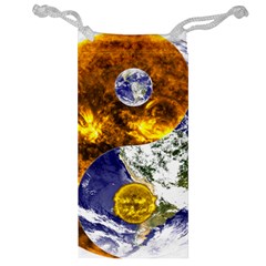 Design Yin Yang Balance Sun Earth Jewelry Bag