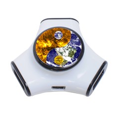 Design Yin Yang Balance Sun Earth 3-port Usb Hub by Nexatart