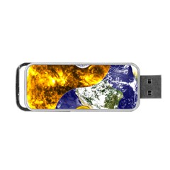 Design Yin Yang Balance Sun Earth Portable Usb Flash (one Side) by Nexatart