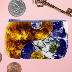 Design Yin Yang Balance Sun Earth Large Coin Purse