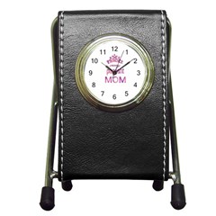 Crazy Pageant Mom Pen Holder Desk Clocks by Valentinaart