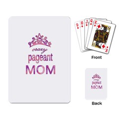 Crazy Pageant Mom Playing Card by Valentinaart