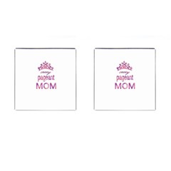 Crazy Pageant Mom Cufflinks (square) by Valentinaart