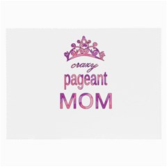 Crazy Pageant Mom Large Glasses Cloth by Valentinaart